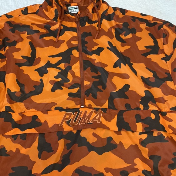Sale!🛍️NWOT Pullover Windbreaker-Orange Camo Print - Picture 4 of 10